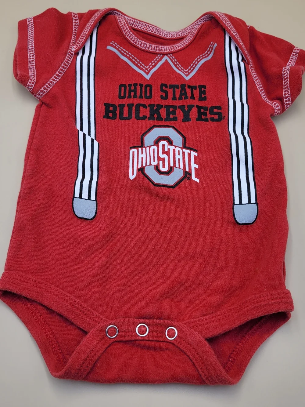Ohio‎ State Buckeyes Red Baby One-Piece Bodysuit